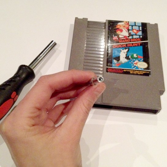 Step 1 cleaning your NES game