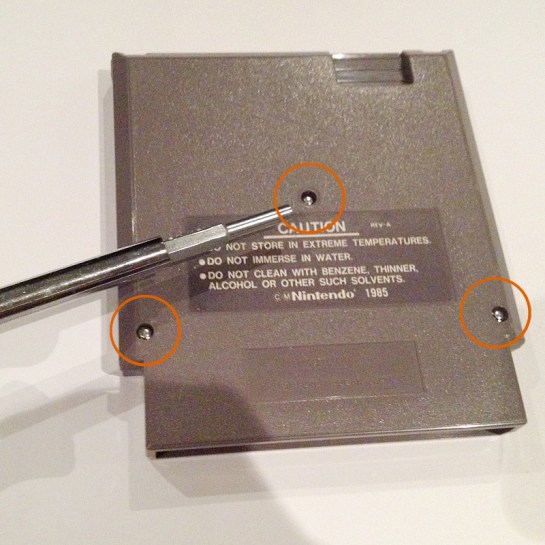 Step 2 cleaning your NES game