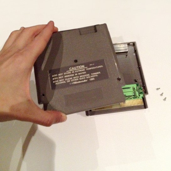 Step 3 cleaning your NES game