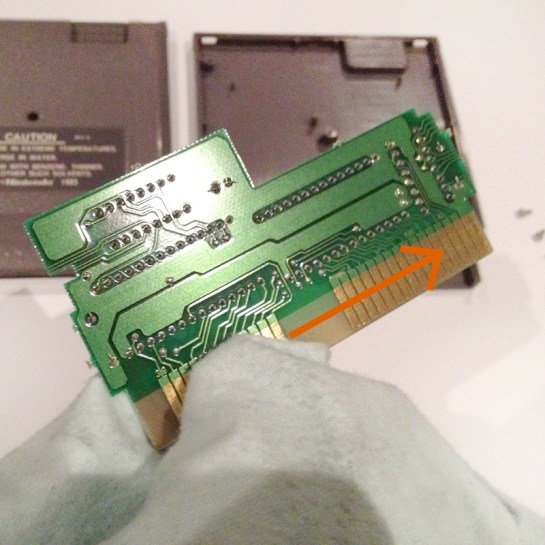 Step 6 cleaning your NES game