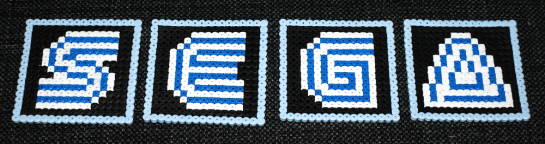 sega coasters 8bit perler beads