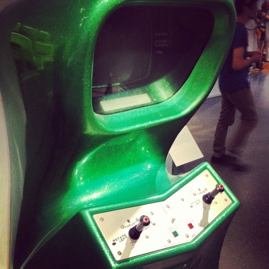 Spacey old retro arcade cabinet