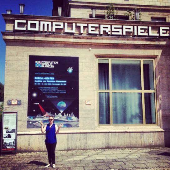 NinjaBrite outside the computer spiele museum in Berlin