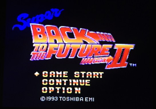 Super Back to the Future Part 2 screenshot start