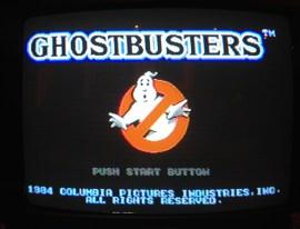 Ghostbuster title screen