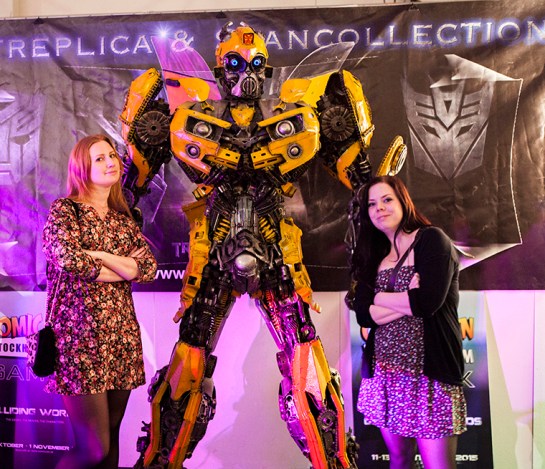 transformers bumble bee with geeky gals