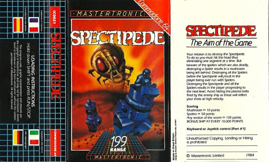 C64 - Spectipede Commodore-C64-Spectipede