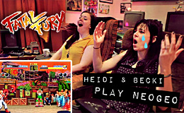 Heidi & Becki battling it out in Garou Densetsu on Neo&nbsp;Geo!