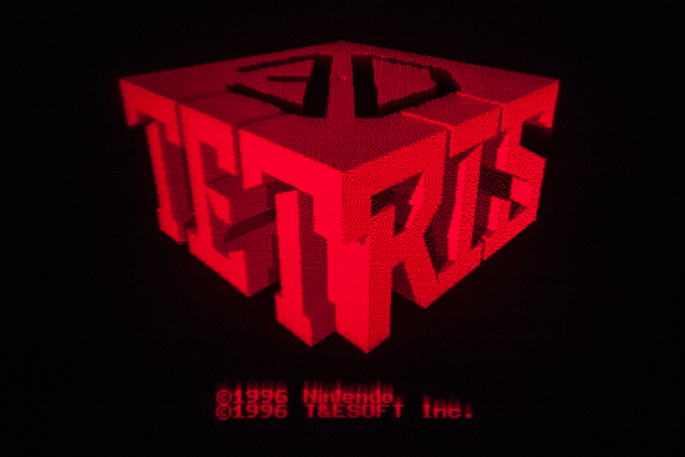 Virtual Boy Screenshot - 3D Tetris