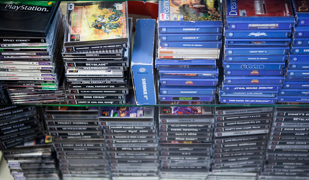 Dreamcast & PS1 games at Backlist Halmstad