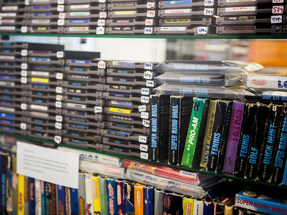 NES games at Backlist Halmstad