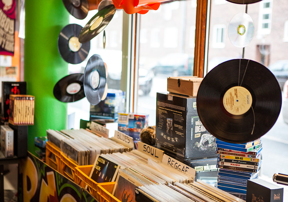 Vinyl records at Backlist Halmstad