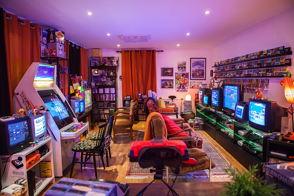 Retro Game Room Setup