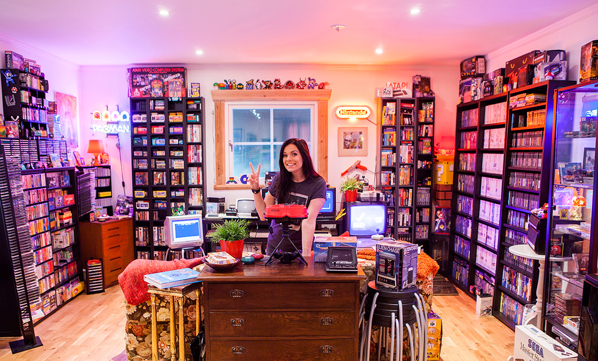 Me in my retro game room