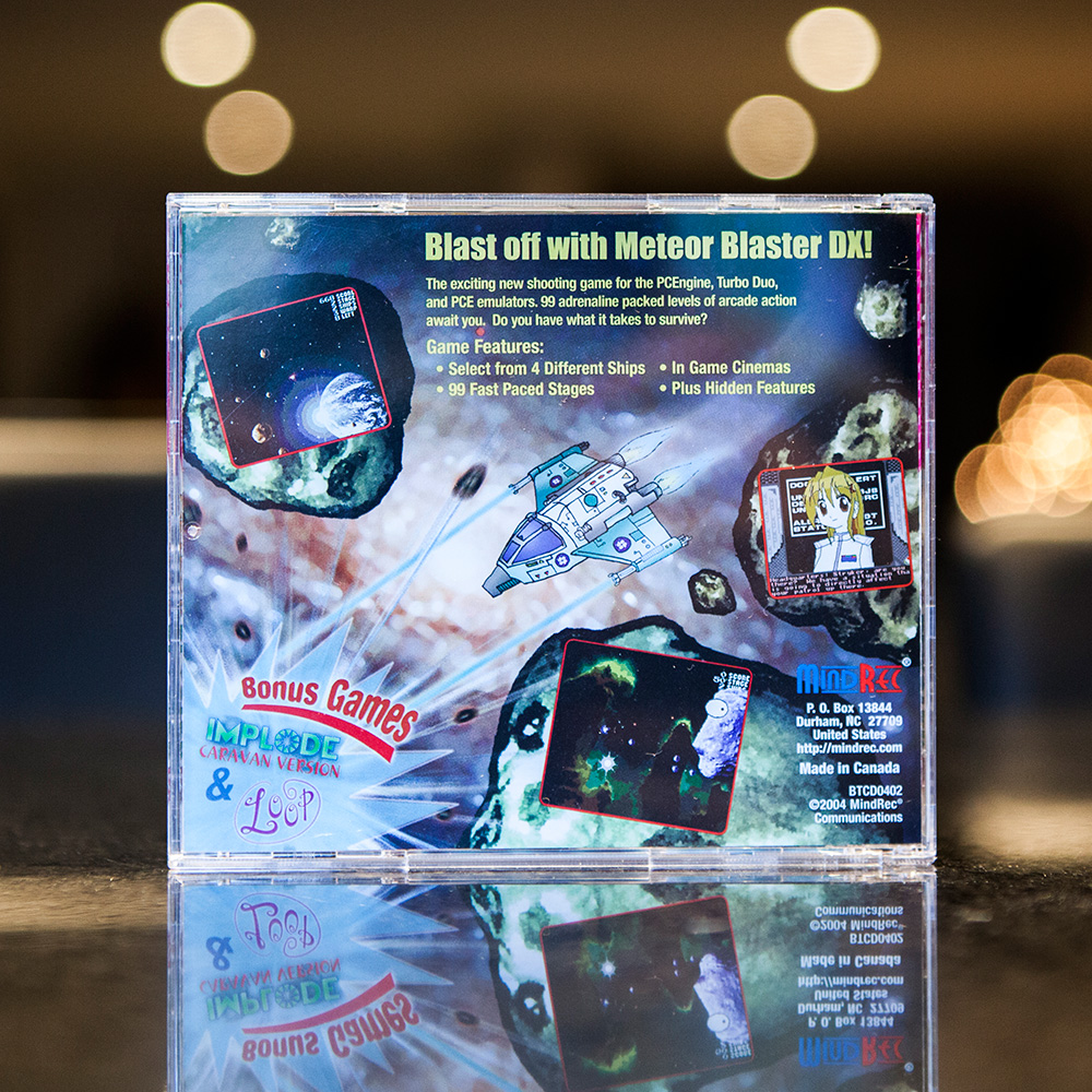 PC Engine - Meteor Blaster DX back