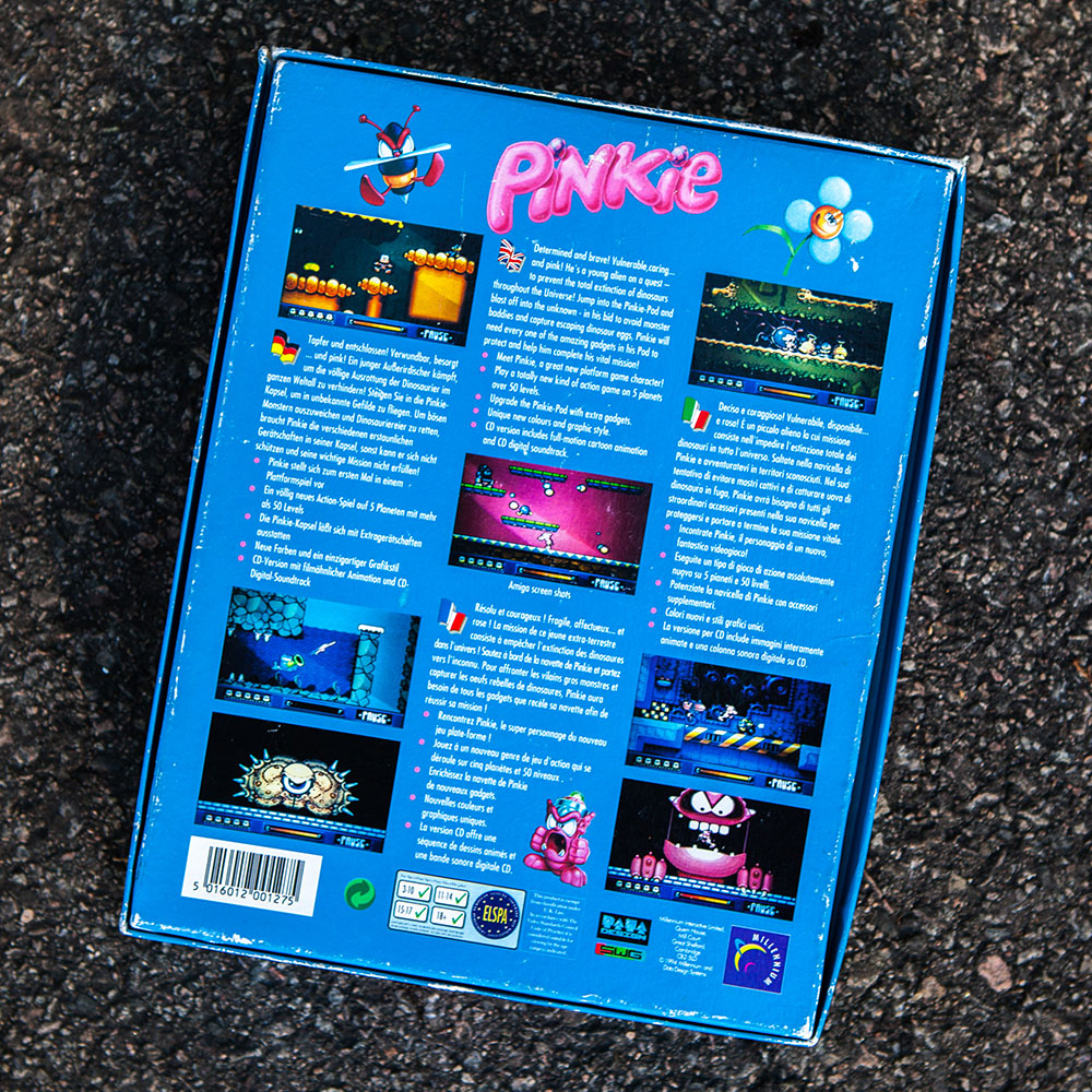 Pinkie for Amiga backside