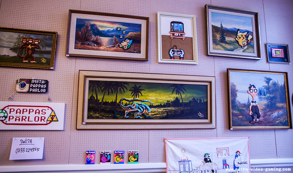 Pappas Pärlor bead art at Retro Gathering