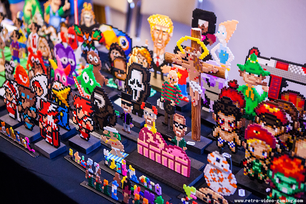 Pappas Pärlor selling perler bead art at Retro Gathering