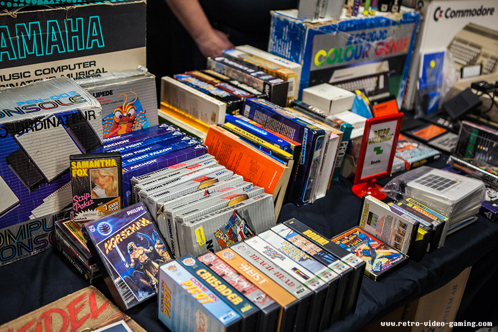 Vintage computer games for sale at Retro Gathering