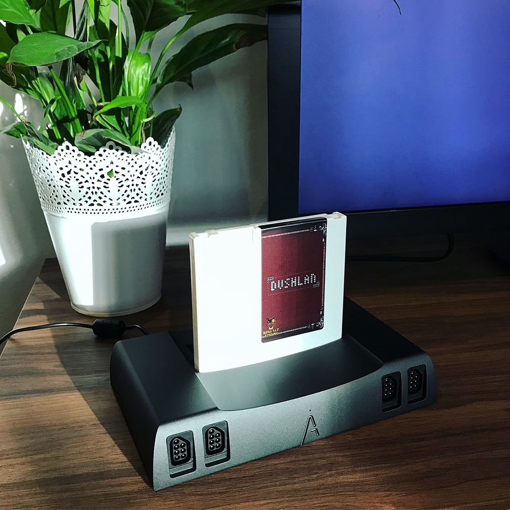 NES Dushlan white Nintendo cartridge