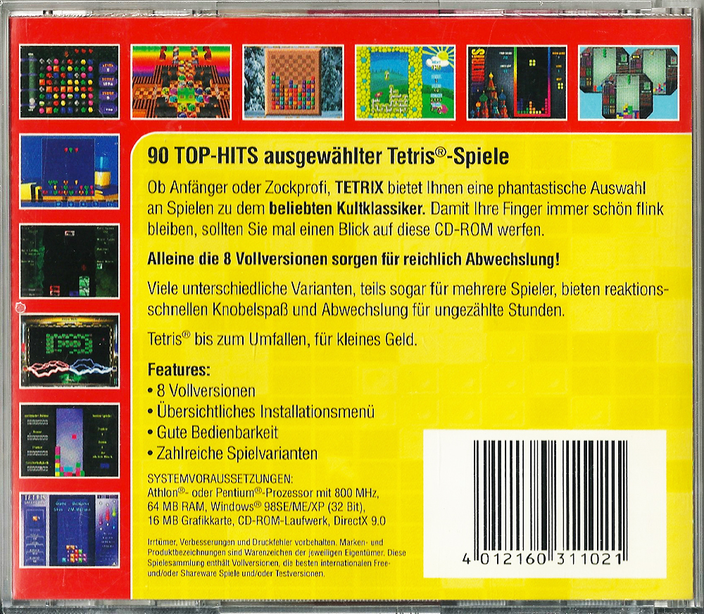 Tetrix PC back