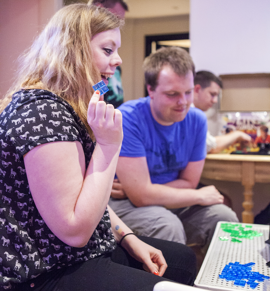 Becki playing Tetris Link