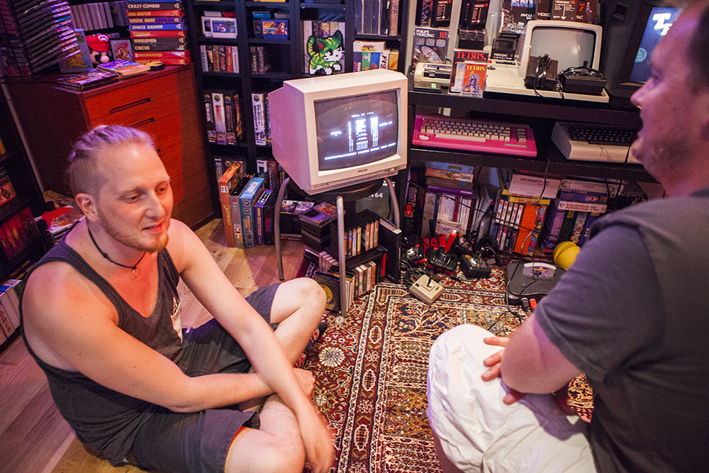 Micke scored a highscore on Tetris for C64