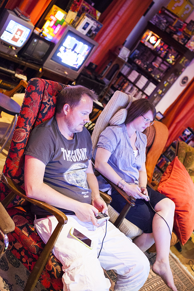 Playing co-op Tetris