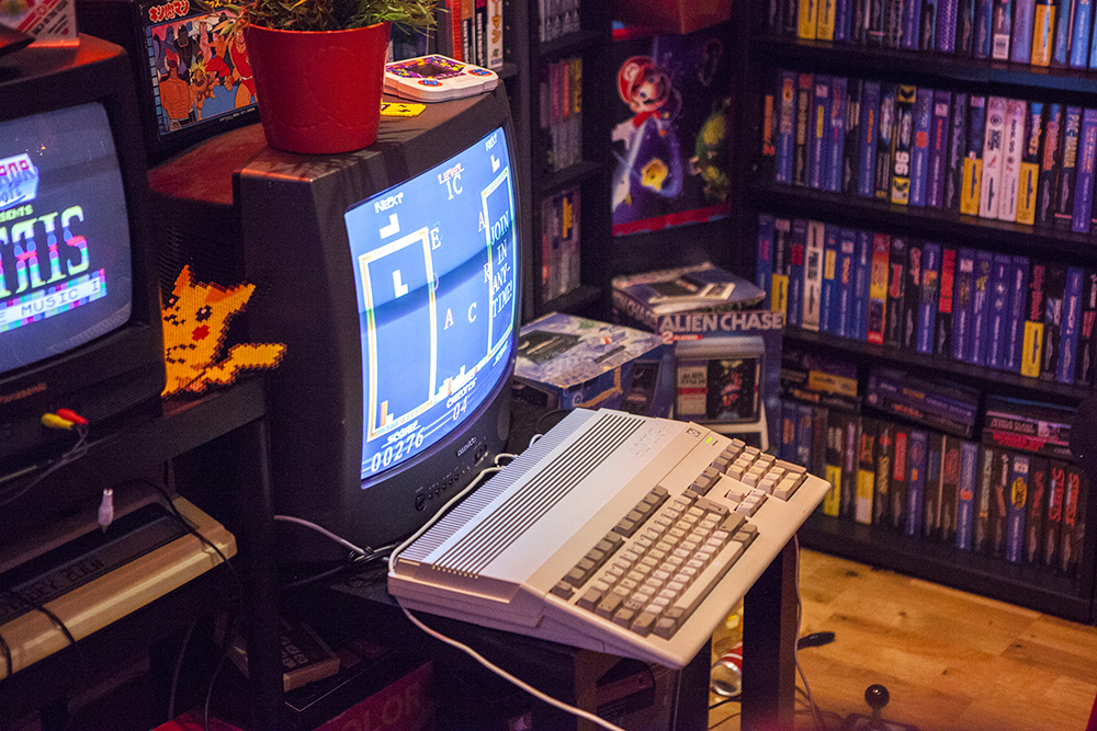 Twintris on Amiga 500