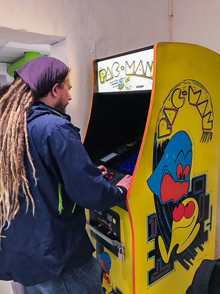 Pacman Arcade at Stockholm's game museum