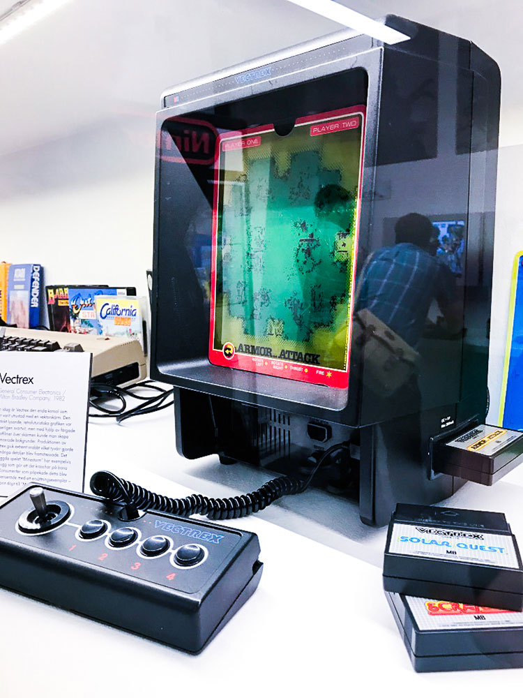 Vectrex on display at Stockholms game museum