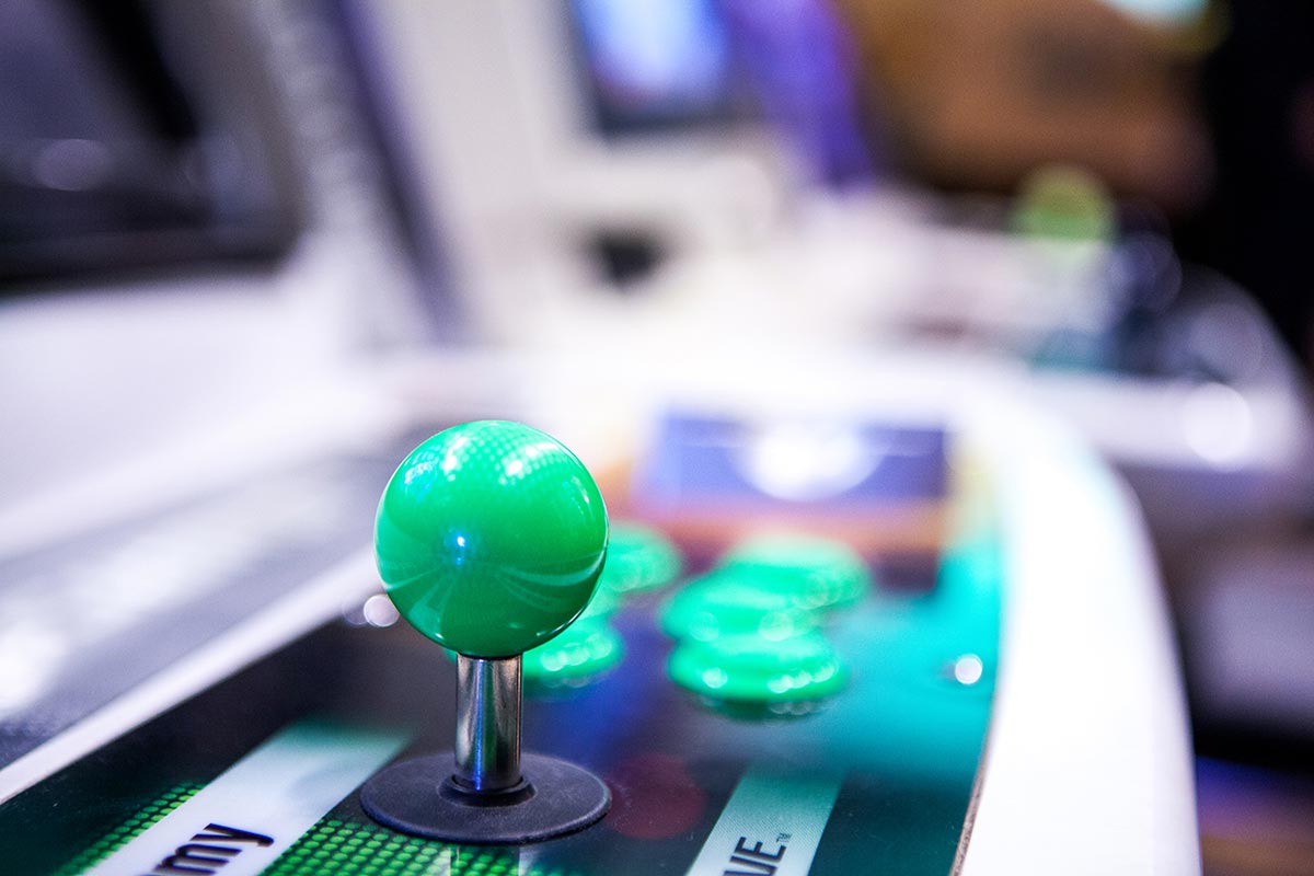Atomiswave arcade green joystick