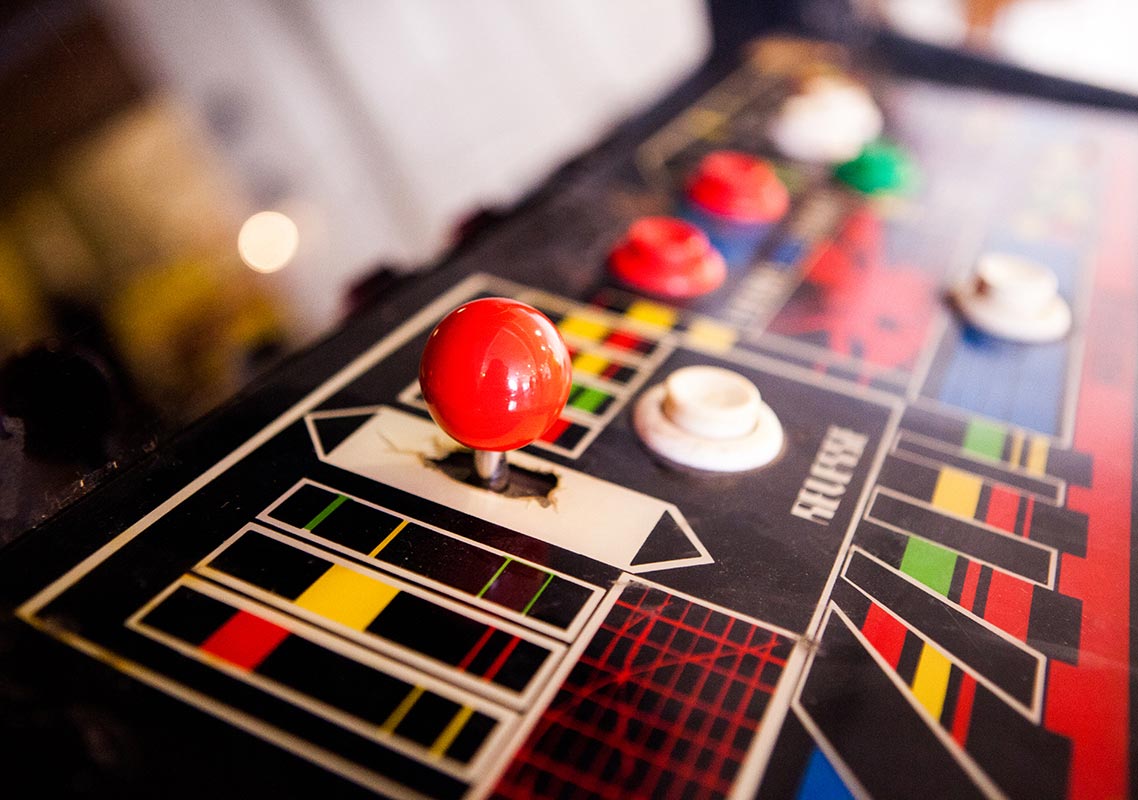 Defender arcade cabinet