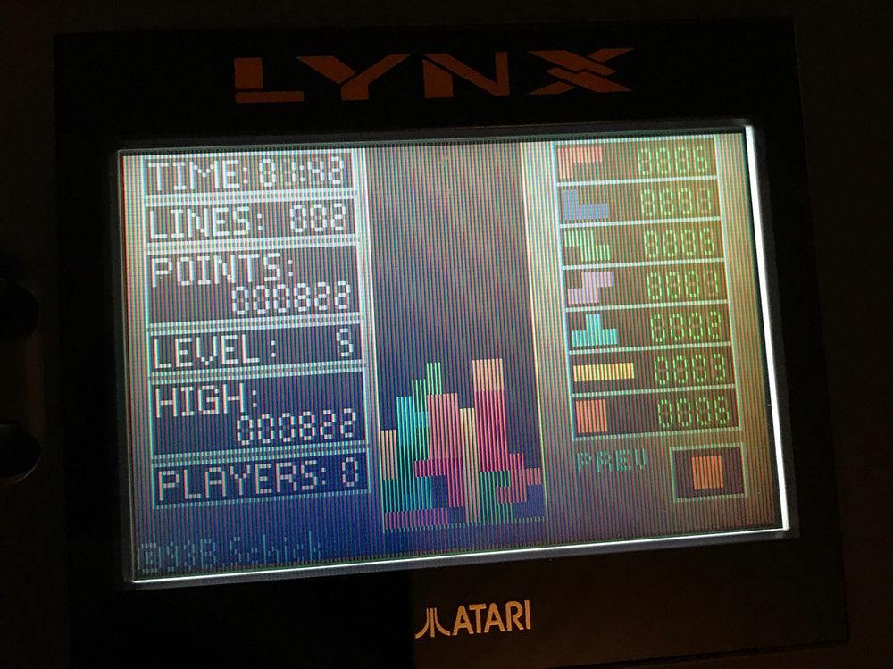 Atari Lynx T-Tris screenshot