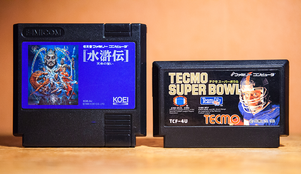 Suikoden Tenmei no Chikai and Tecmo Super Bowl for Famicom