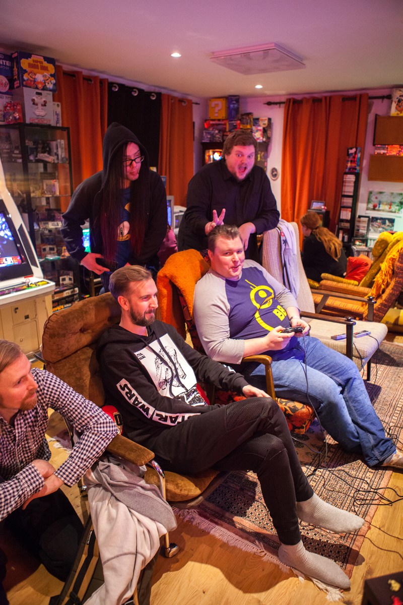 Christian and Klas competing for the 4th place to enter the semi-finals at Retro Rumble