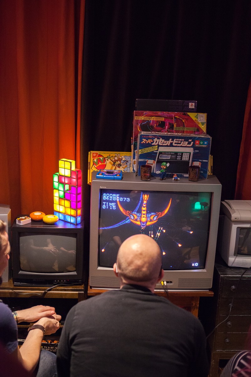 Competing in Cycho Rider on PC Engine at Retro Rumble