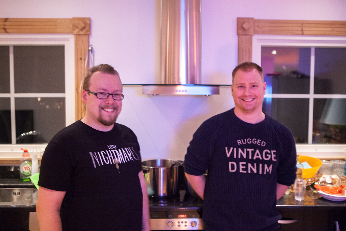 Happy kitcheners Andreas and David at Retro Rumble