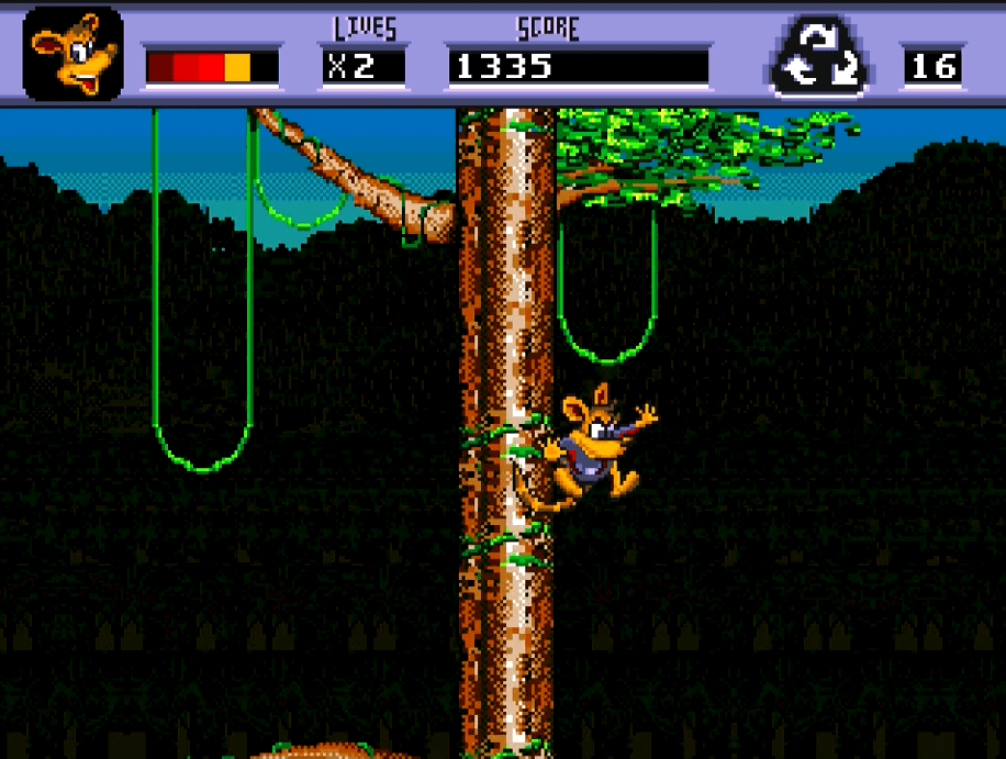 Awesome Possum jumping