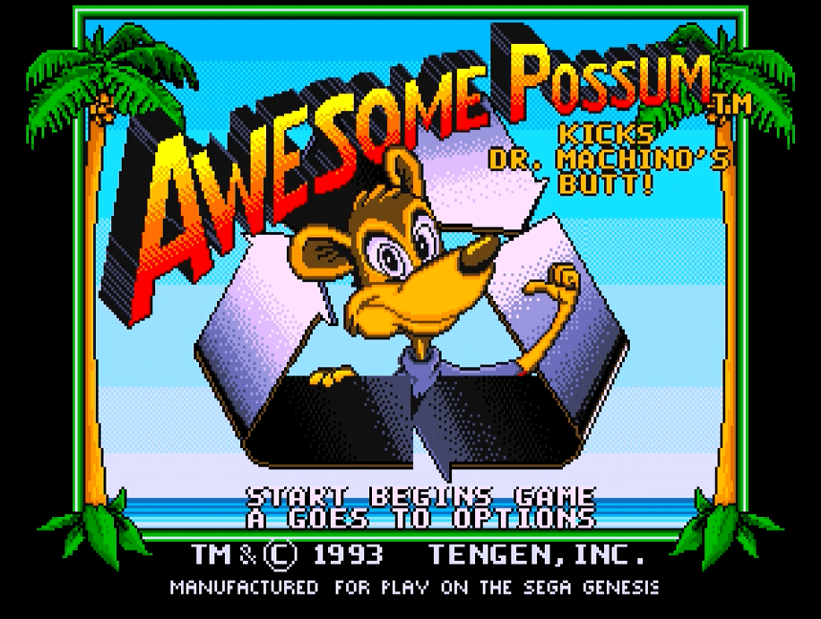 Awesome Possum Sega Mega Drive