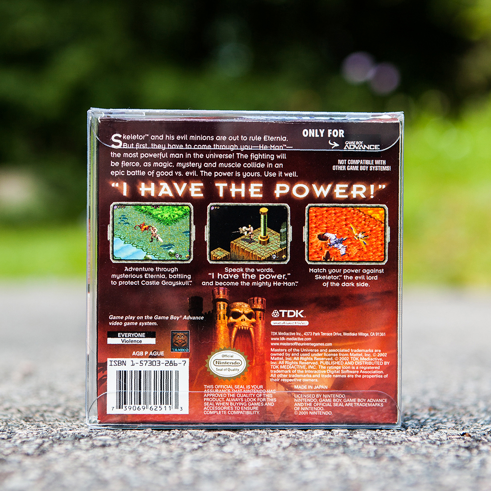 Masters of the Universe He-Man Power of Grayskull back - GBA