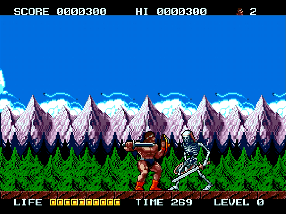 Rastan Saga II Skeleton