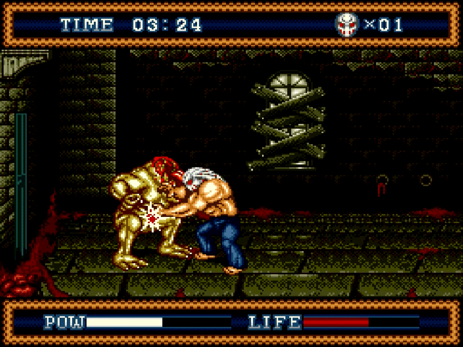 Splatterhouse Part 3 groin punch!