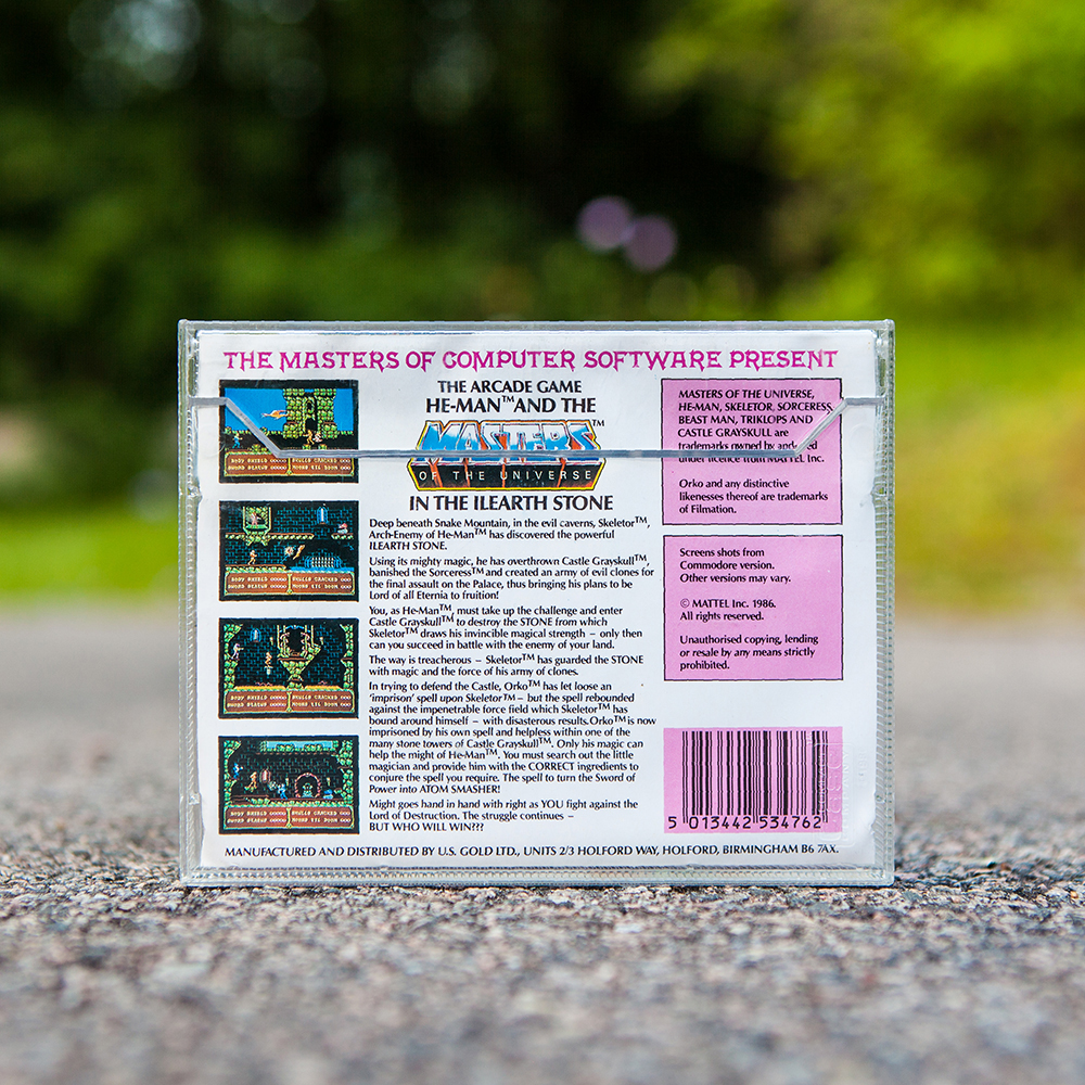 The Arcade Game He-Man and the Masters of the Universe in the Ilearth Stone back - ZX Spectrum