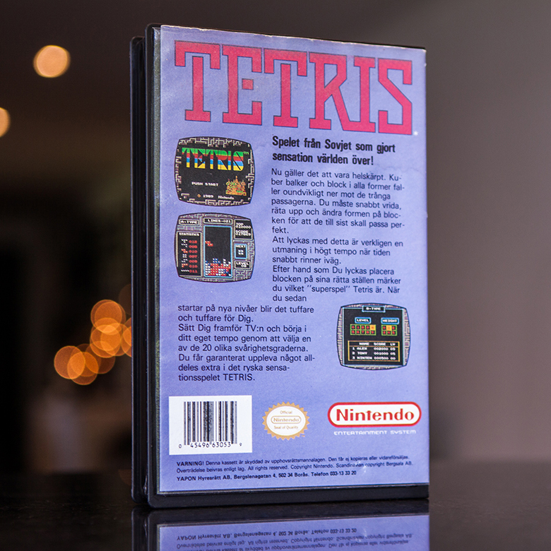 Tetris - NES Yapon rental case back